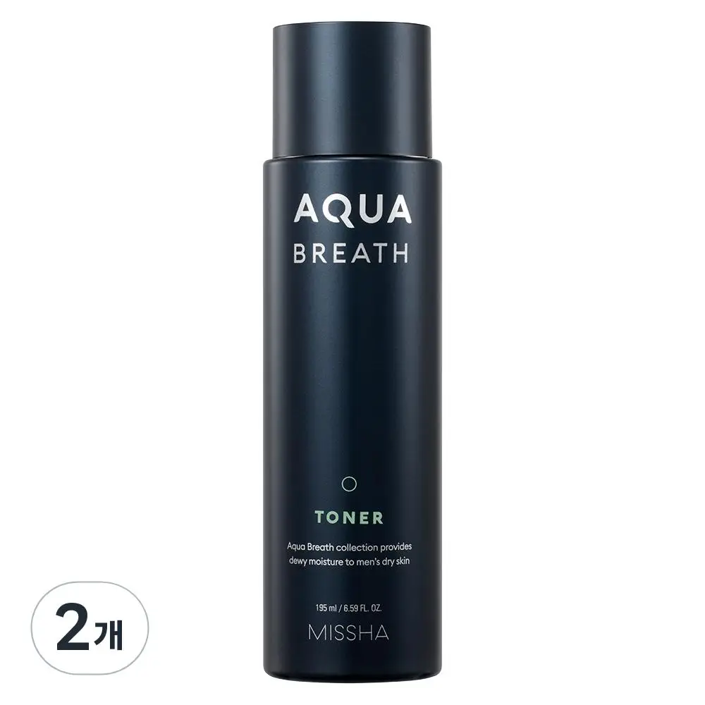 Тоник для лица Missha For Men Aqua Breath 2 упаковки 195 мл