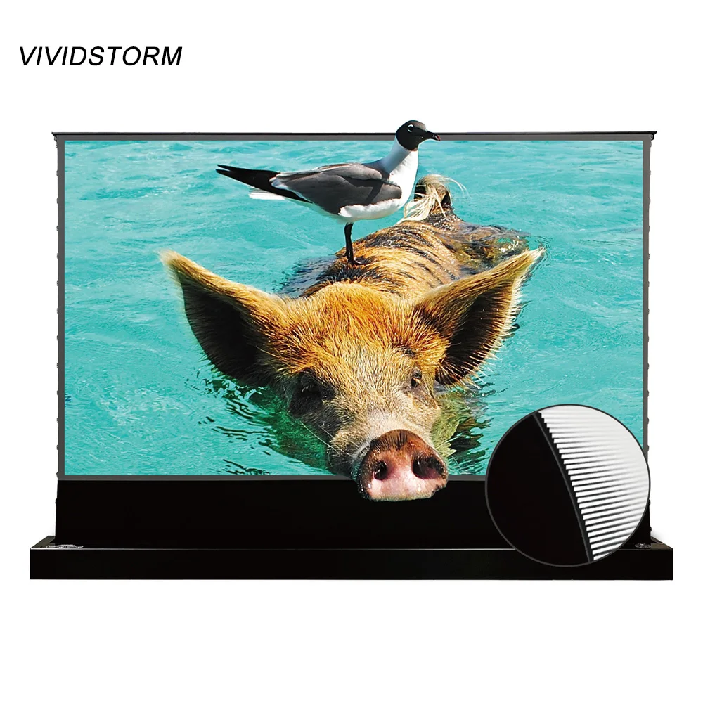 VIVIDSTORM S PRO Электрический Натяжной напольный экран с ультра коротким забросом