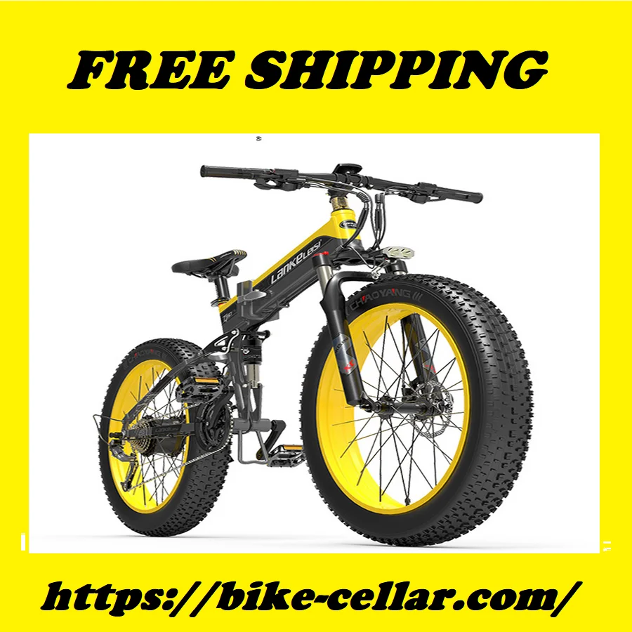 

NEW Lankeleisi 1000W Electric Bike Fat Ebike Folding E Bike 48v Electric Mountain Bicycle 26-Inch electric bike fat MTB ebike