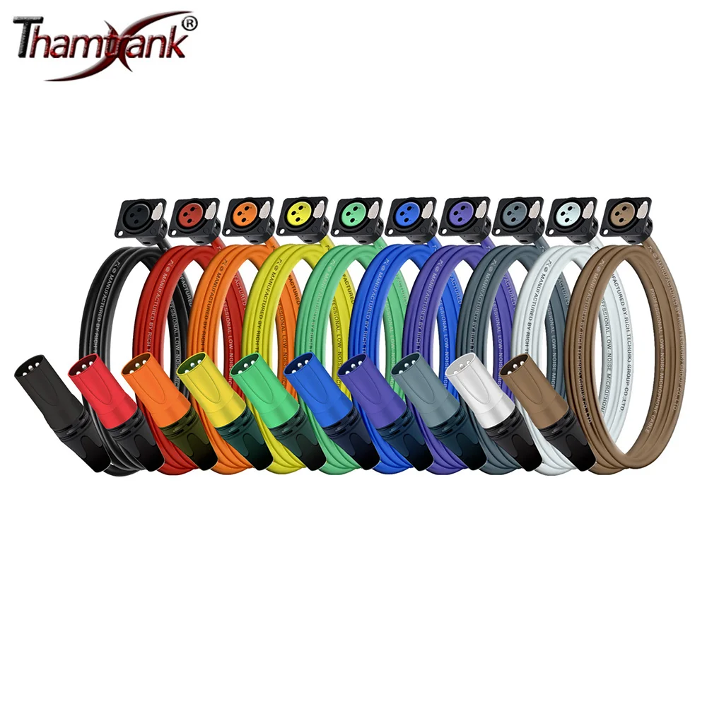 Кабель-адаптер с фиксированным креплением XLR 3-контактный разъем F/M для D-типа