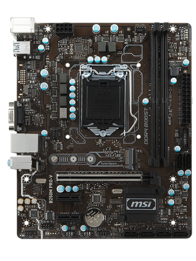 Материнская плата MSI intel для компьютера модель B250M 1151 разъем DDR4 micro-ATX Turbo M.2 |