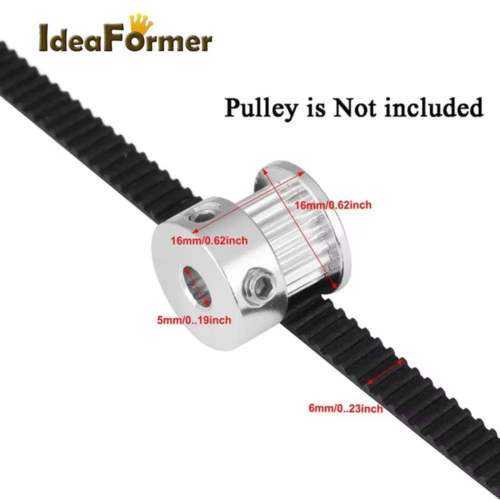 Для 3D-принтера Часть GT2 Закрытый ремень ГРМ Резиновый 2GT 6 мм 160 188 200 810 Синхронные
