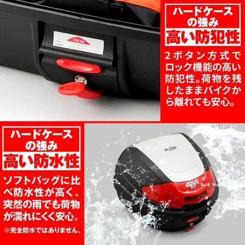 Задняя коробка мотоцикла GIVI Monolock 30L E300N2B912 окрашенная в жемчужно-белый цвет