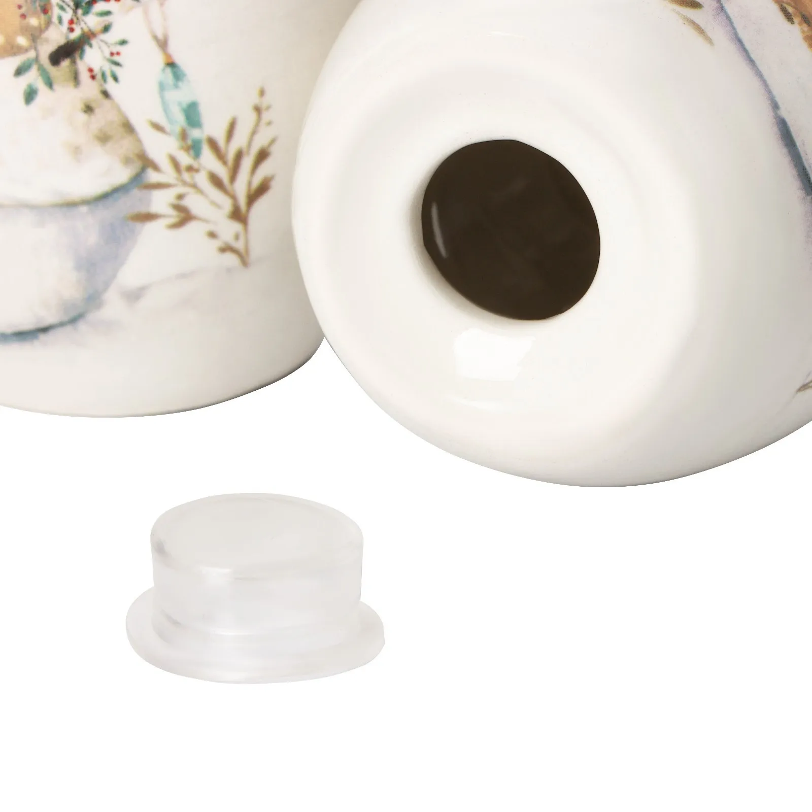 Набор для специй Доляна Рождественский снеговик 3 предмета: солонка 130 мл