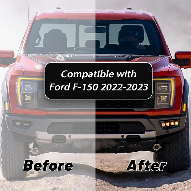 Передний бампер iJDM указатель поворота противотуманные фары лампы для Ford F150 SVT Raptor