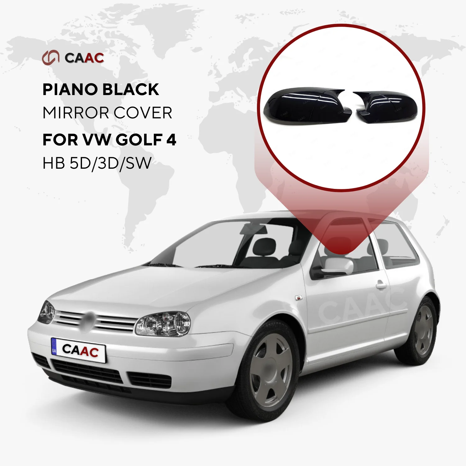 

2 шт., спортивные аксессуары для Фольксваген Гольф MK4 HB 5D/3D/SW 1997-2002