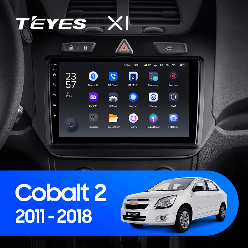 TEYES Тиайс X1 Штатная магнитола For Шевроле Кобальт 2 Chevrolet Cobalt 2011 - 2018 Android 10 до 8-ЯДЕР