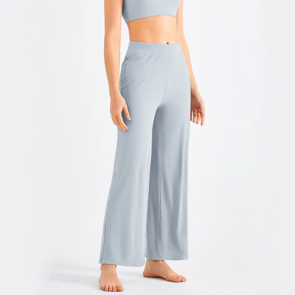Women Wide Leg Trousers Yoga Wear Flare Bottoms Loose Sports Pants Sunscreen Leggings Pilates Workout Sports Casual Pants