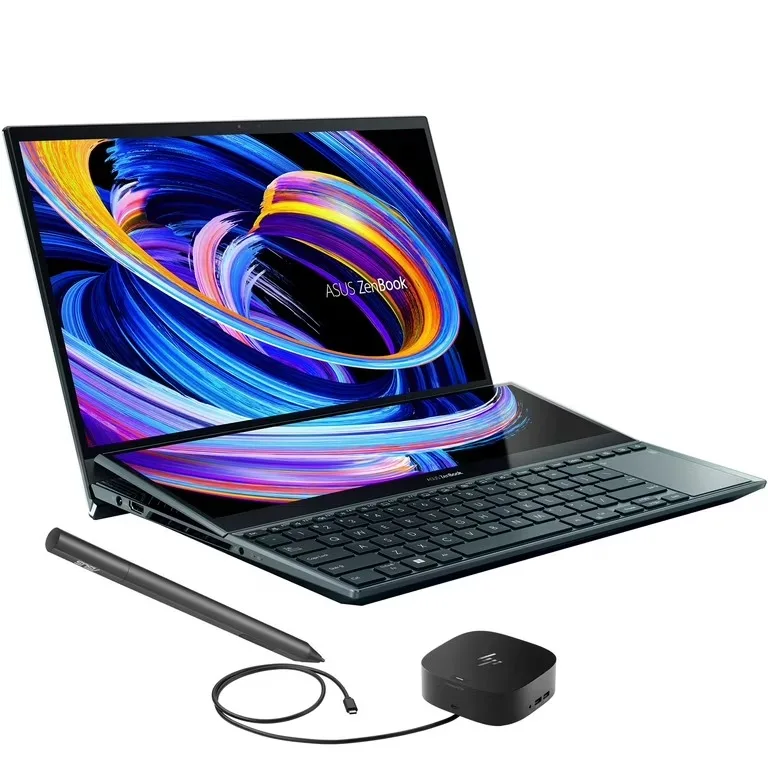 Горячая скидка A S U ZenBook Pro Duo UX581 Ноутбук 15 6 4K UHD NanoEdge Сенсорный дисплей Intel Core i9-10980HK