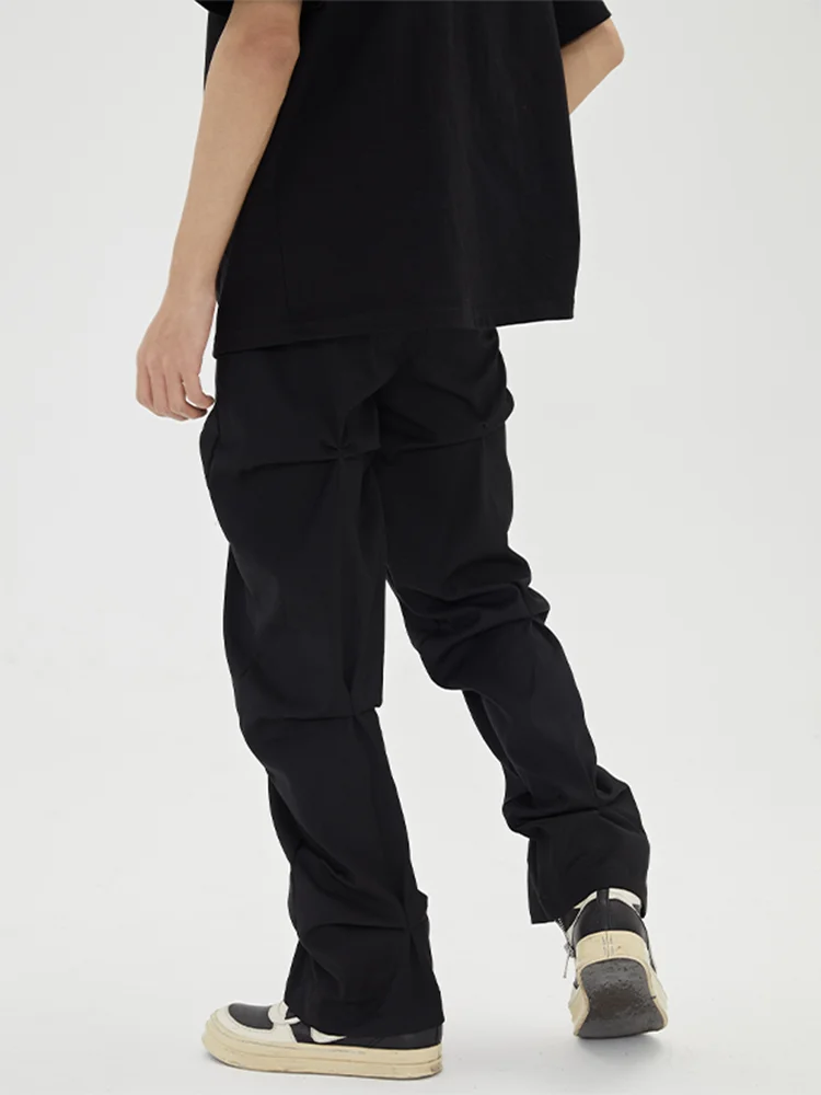 Fashion Men's Trousers Casual Pants Y2k Streetwear Sets Man Tactical Drawstring Male Punk Clothing Kanye Harajuku Goth Hip Hop