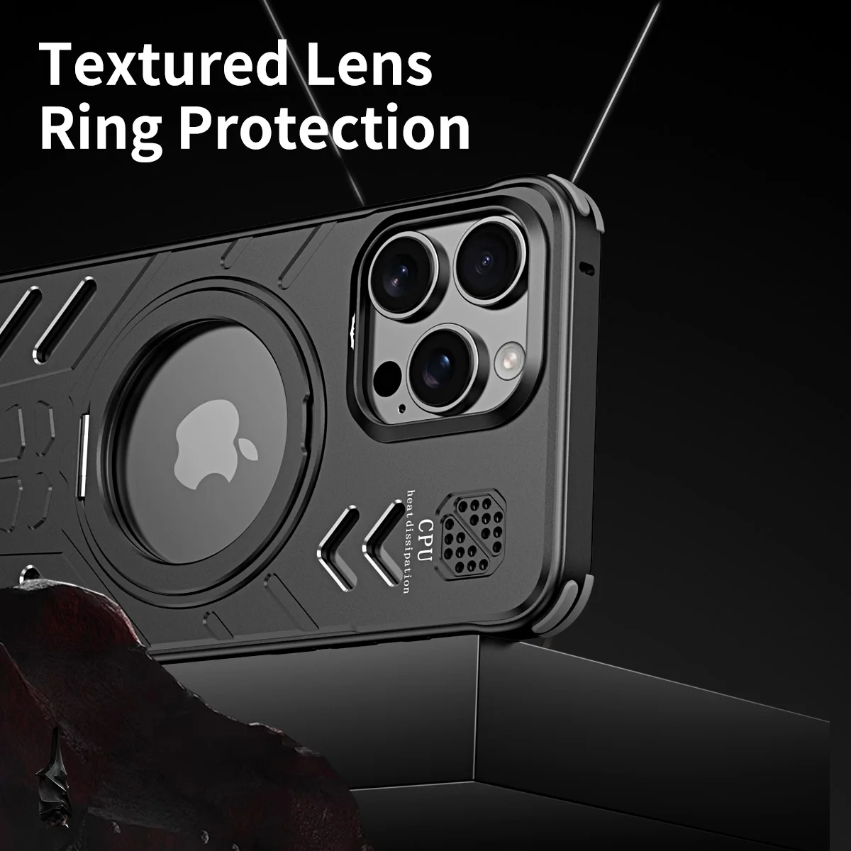 Металлический полый магнитный чехол для телефона с рассеиванием тепла iPhone 15 16 Pro