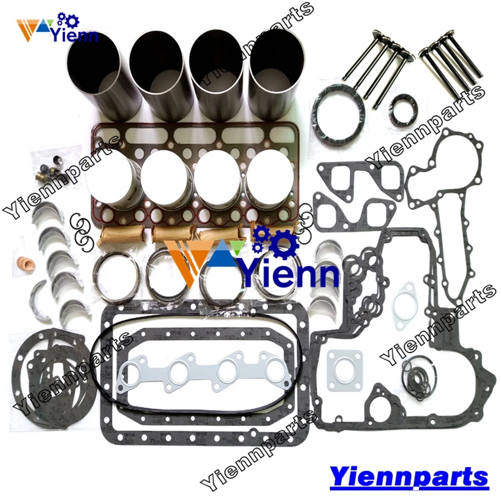 

Kubota V1702 Overhaul Rebuild Kit Piston Ring Liner Gasket Bearing Set For BOBCAT 645 733 743 SKID STEER LOADERS V1702 Engine