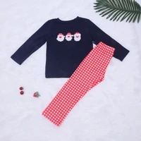 christmas newborn baby boy clothing outfit set santa claus long sleeve top shirt kids red leisure sports pants for autumn