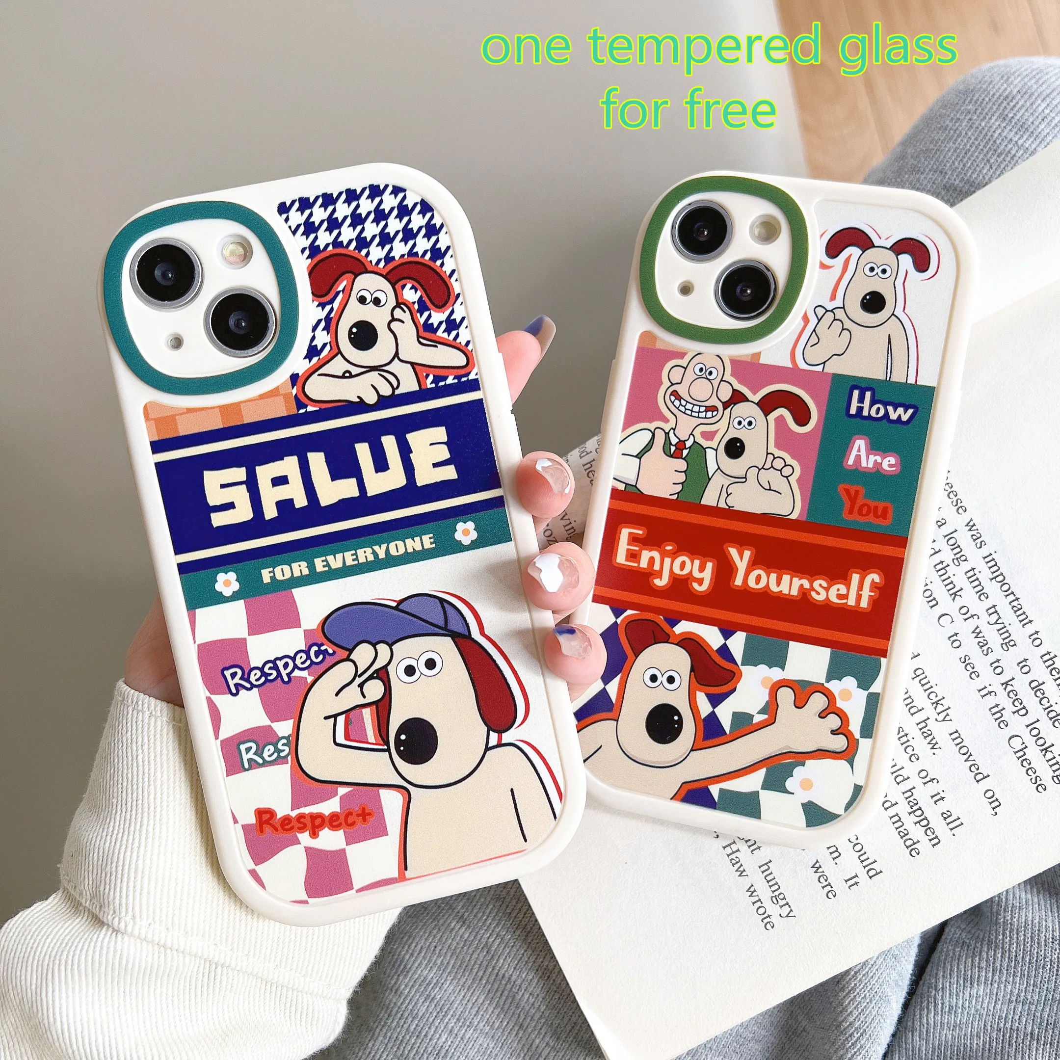 

5PCS Cartoon Cute Dog Silicone Case For iPhone 13 Pro Max чехол на айфон 11 Dog Silicone Case Huawei P40 Pro Funda iPhone 12 Pro