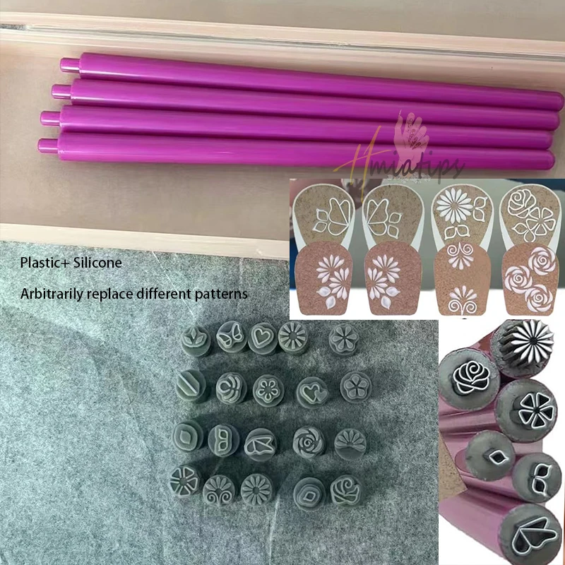 1 шт. съемная ручка для дизайна ногтей с цветочным узором бабочки граффити кисть