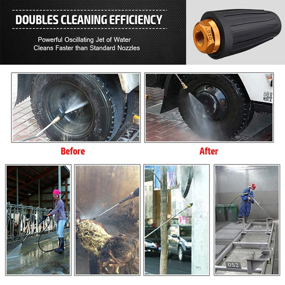 Вращающаяся Турбонасадка Для Мойки Высокого Давления 1/4 Дюйма Быстроразъемный