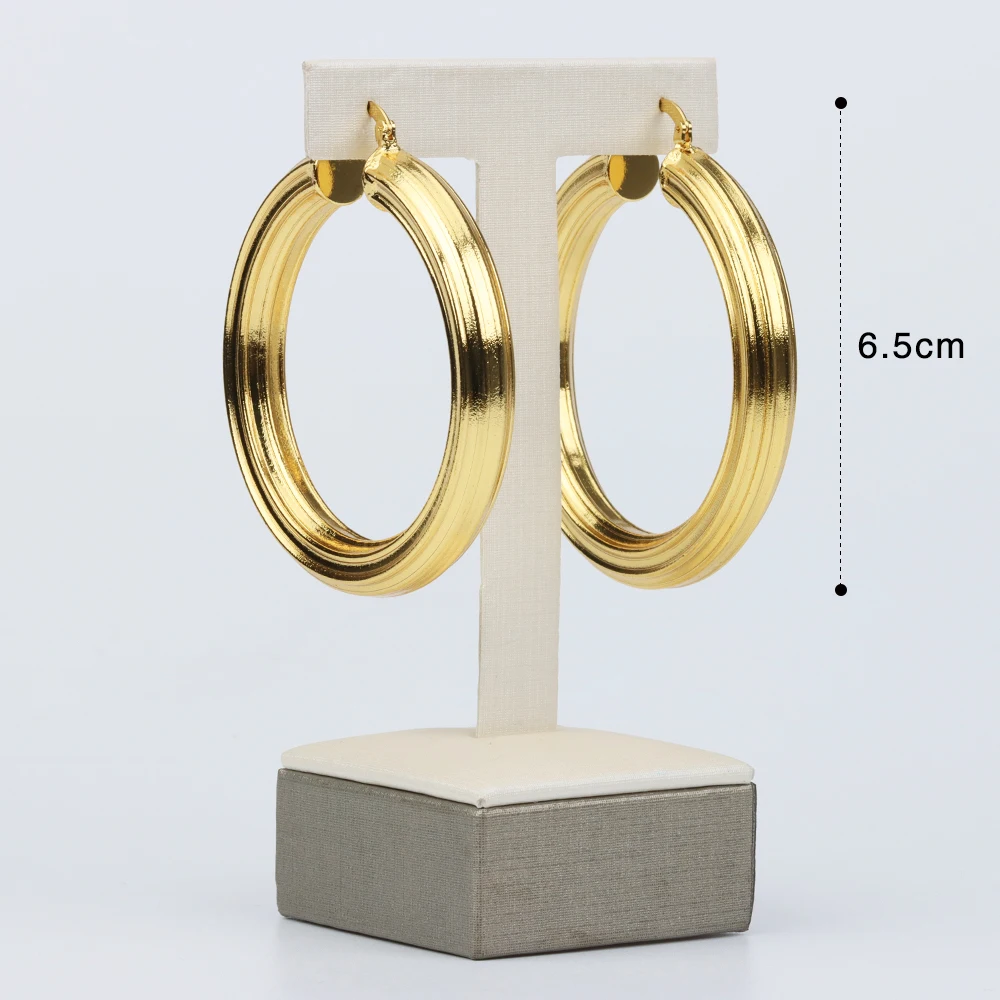 

Big Circle Hoop Earrings for Women Vintage Fashion Statement Gold Color Punk Charm Earrings Party Ear Jewelry