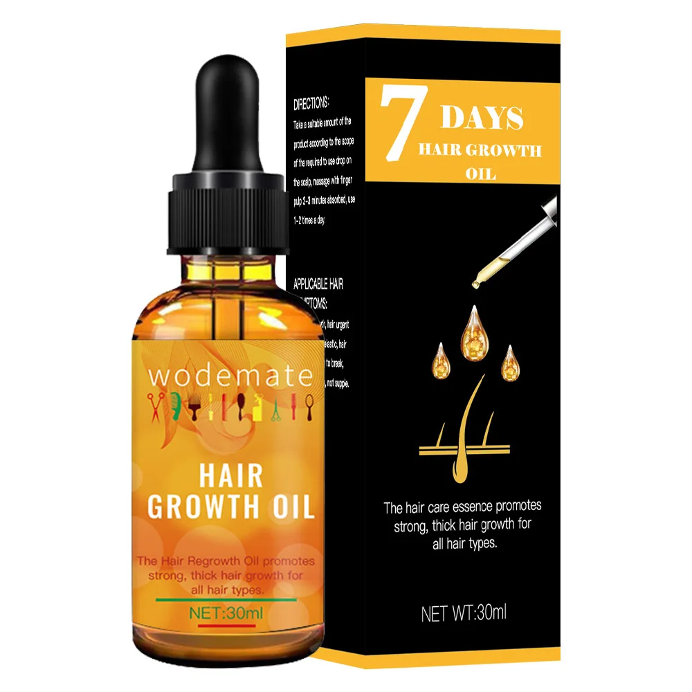 Wodemate 7 Days Nourishes The Scalp Ginger Hair Growth Essential Oil 30ml Promotes Hair Growth For All Hair Types