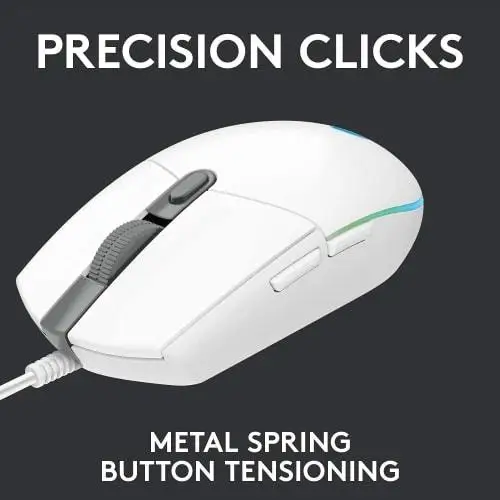 Высокоскоростная проводная мышь Logitech Gaming Mouse G102 LIGHTSYNC RGB с несколькими