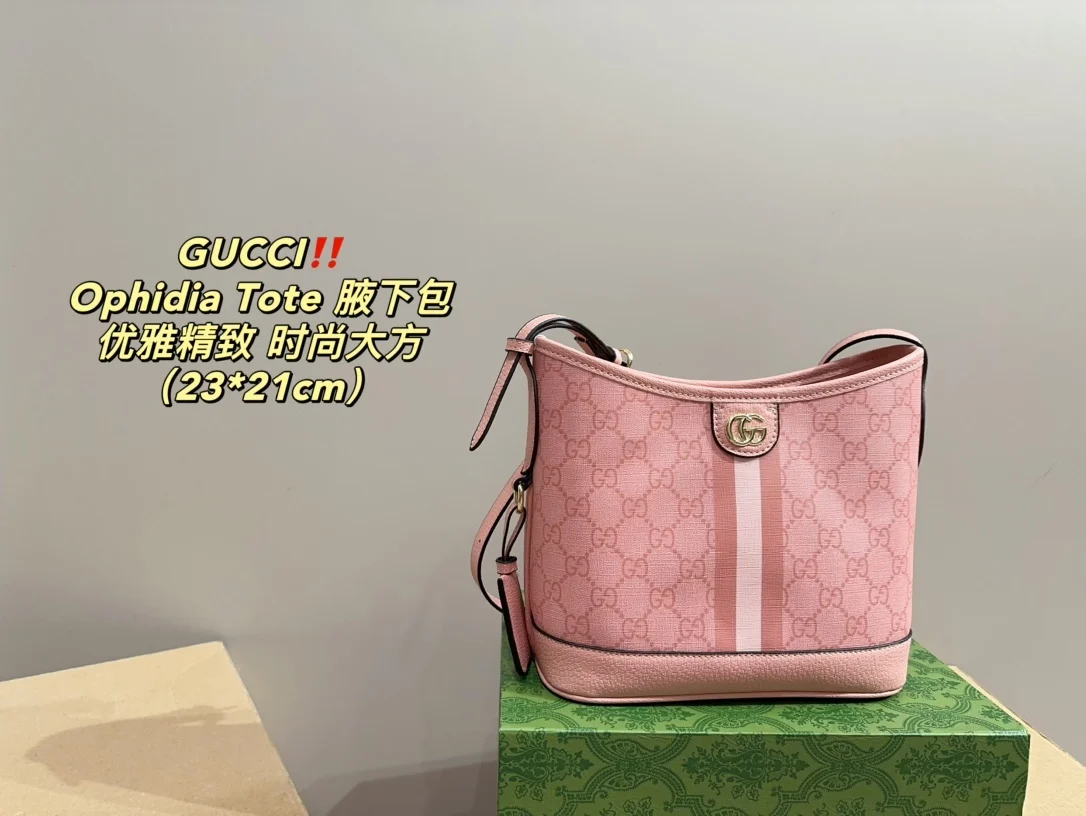 точная копия 1:1 Сумка Ophidia Tote Подмышечная Сумка-ведро В Стиле Gucci Сумка-тоут Через