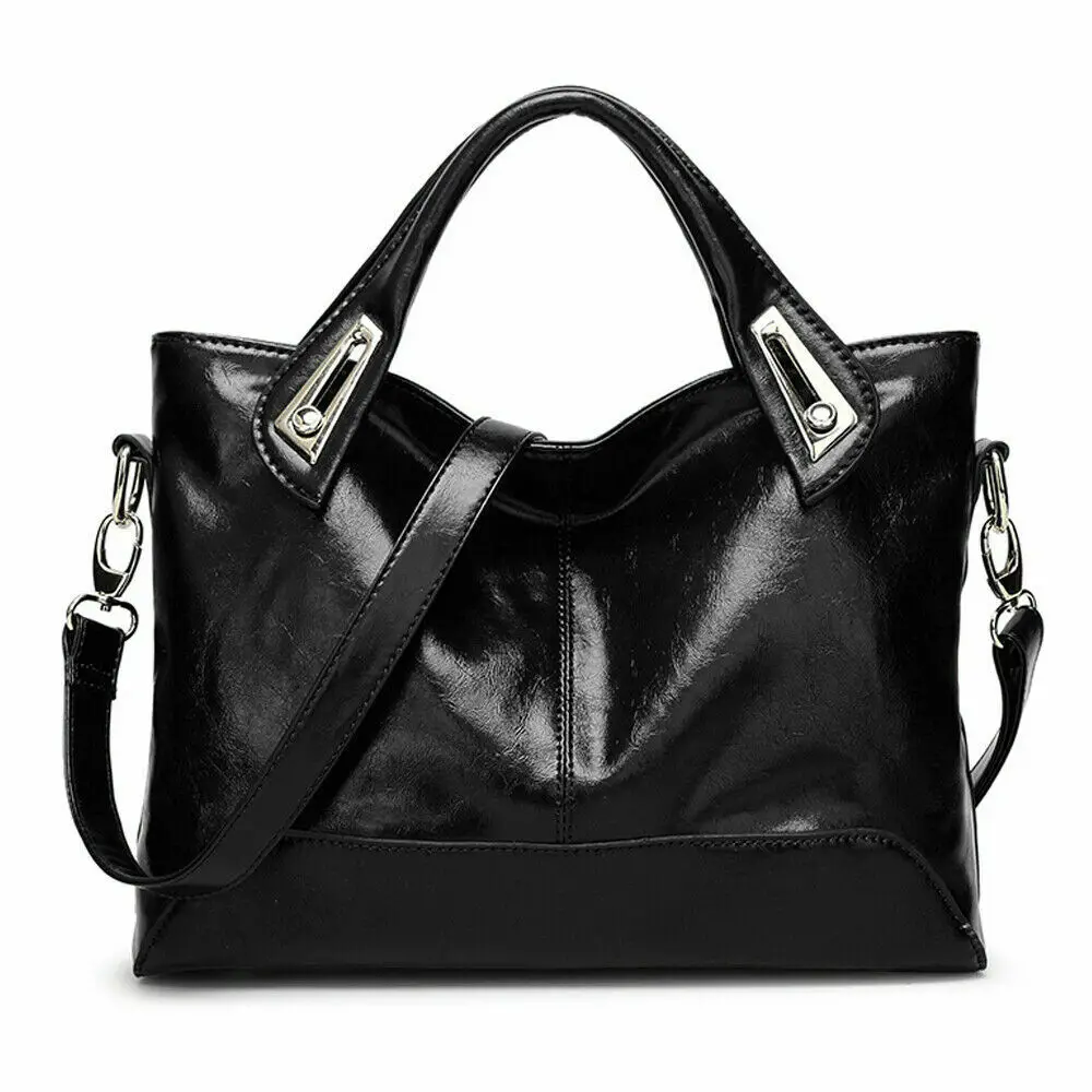 

Oil Wax Leather Handbag for Women Vintage Large Capacity Top Handle Tote Hobo Shoulder Bag Satchel Retro Designer Crossbody Bag