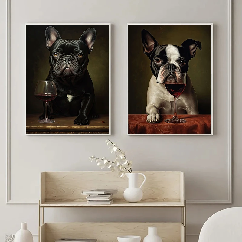 Картина на холсте с изображением собаки