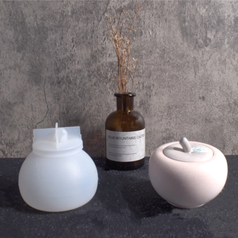 Гипсовая Магнитная деталь с крышкой форма для эпоксидной смолы Цементный Ящик