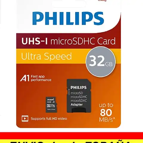 Оригинальная карта памяти Micro SD Philips 16 ГБ 32 ГБ 64 ГБ 128 ГБ. Ультра-скорость. С адаптером SD
