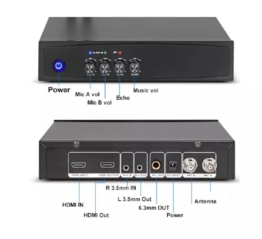 Радиосистема для телевизора KMIX-TV два беспроводных микрофона HDMI Блютуз - купить по