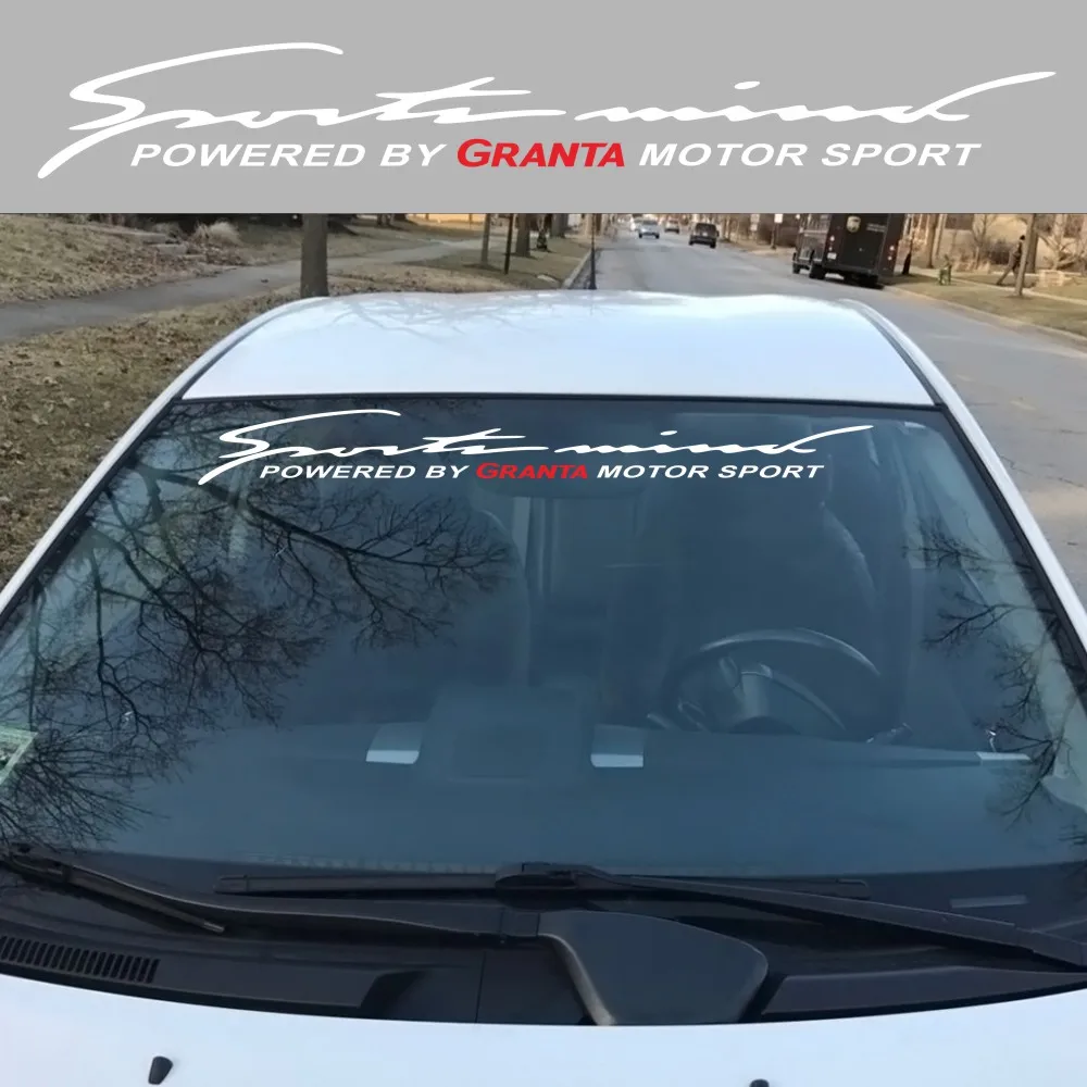 

1 шт. модная спортивная наклейка на гоночный автомобиль для LADA GRANTA, украшение для двери, переднее и заднее ветровое стекло, виниловая наклейка, аксессуары