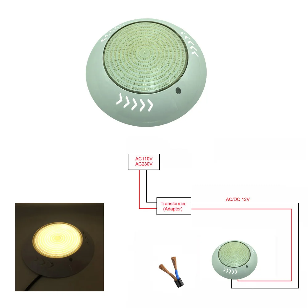 

Подводный светильник HKGOLDTURE 12В LED 18/24/30/35/42Вт