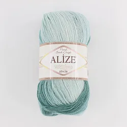 Chain Tie Dye Wool Yarn Alize Superlana (100 гр) - (280 м) 11 вариантов цвета акрил классический жилет