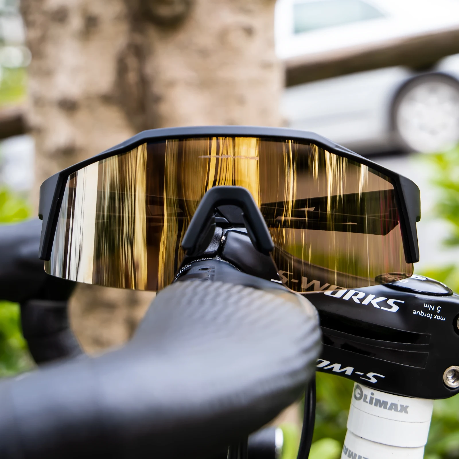Kapvoe دراجة الدراجات النظارات الشمسية الاستقطاب الدراجات نظارات الدراجة الجبلية UV400 الرجال/النساء نظارات الرياضة في الهواء الطلق نظارات