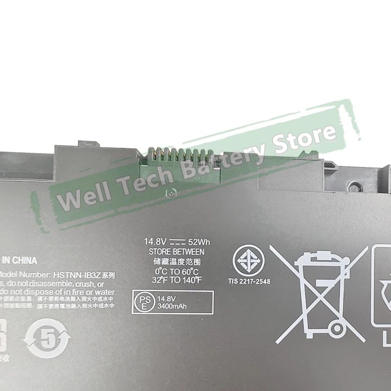 14 8 В 52 Втч BT04XL Аккумулятор для ноутбука HP EliteBook Folio 9470m 9480m