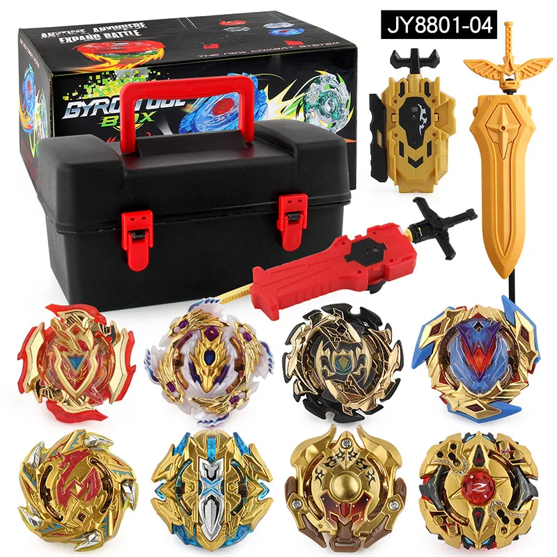 Аксессуары для волчков, набор волчков BEYBLADE Gold BURST с пусковым устройством и портативной коробкой (art.: 3920c168b2c2a) - 3920c168b2c2a