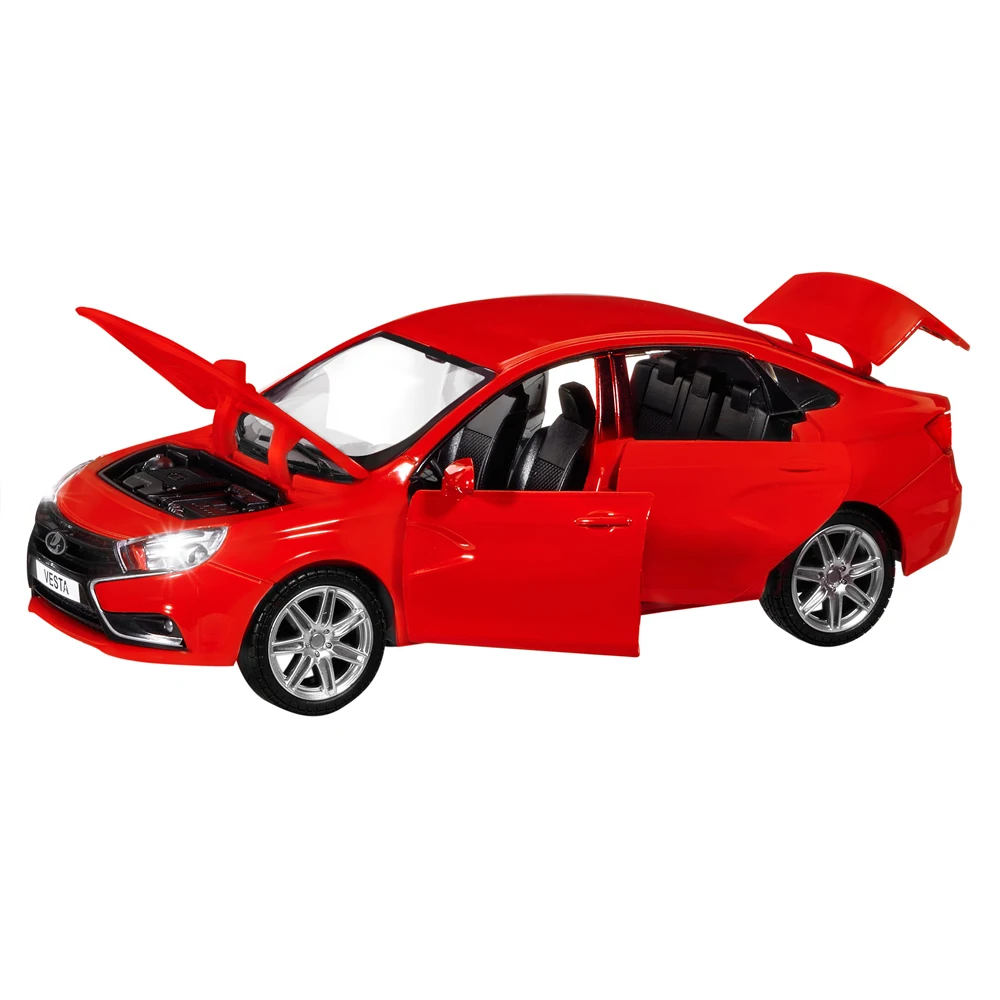 Машинка металлическая инерция коллекционн модель LADA VESTA JB1251125 седан масштаб 1:24