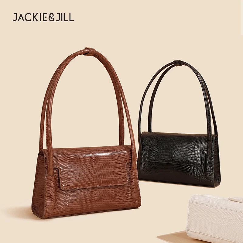 Jackie&Jill Lizard Pattern Genuine Leather  Underarm Bag Shoulder Bag