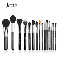 jessup pro makeup brushes set 15pcs cosmetic make up powder foundation eyeshadow eyeliner lip black t092