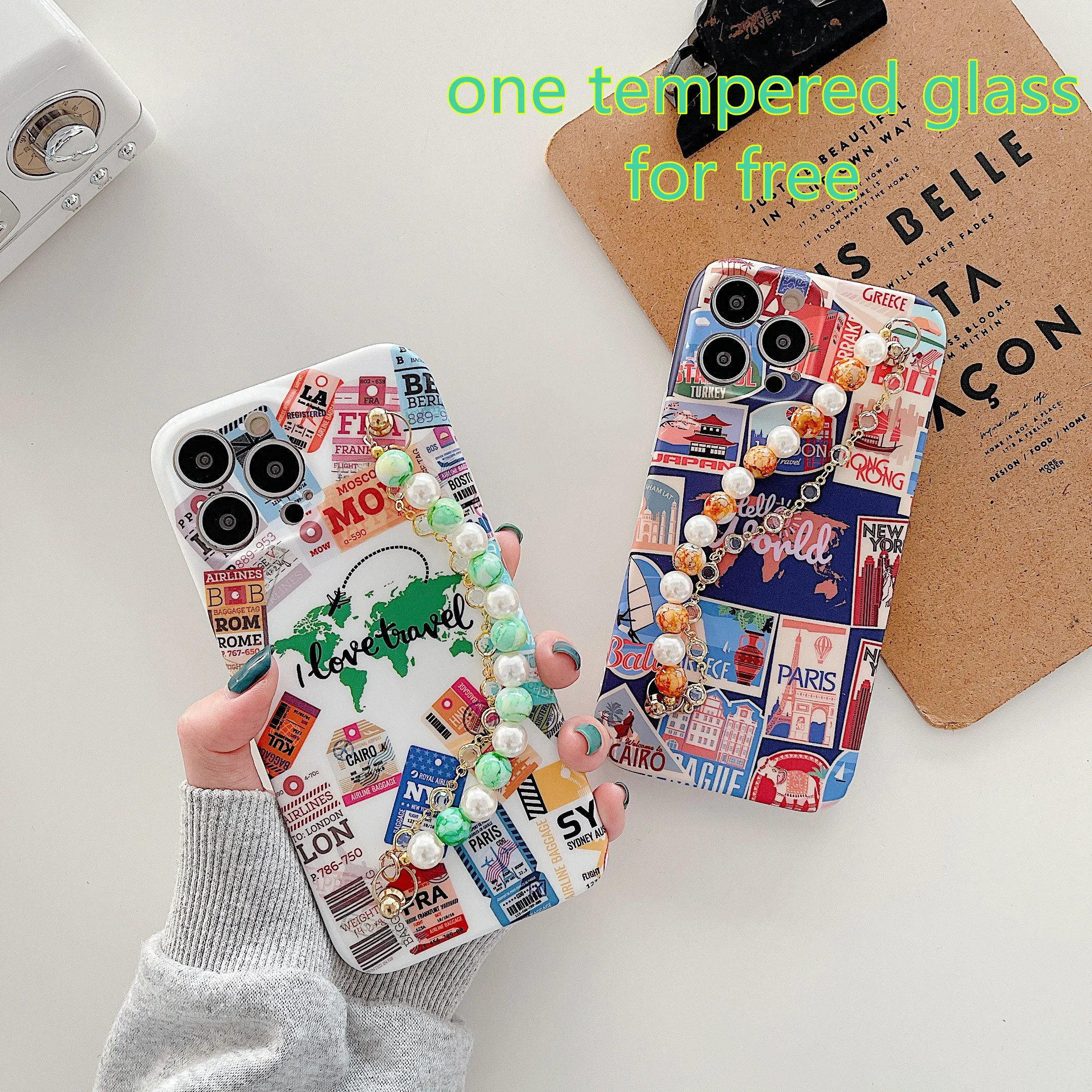 

Travel Case Agate Chain For iPhone 13 Pro Max IMD Silicone Case iPhone 13 чехол на айфон 11 Shockproof Soft Cover iPhone X