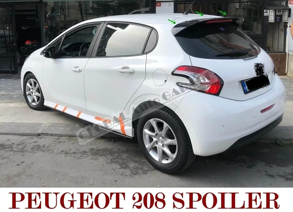 Спойлер для Peugeot 208 2012 2013 2014 2016 2017 2018 2019 автомобильный аксессуар универсальные