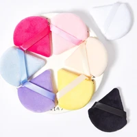 6pcs makeup powder puff triangle soft velour beauty cotton powder for face body foundation loose powder cosmetic tools
