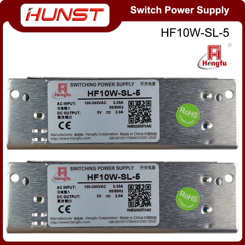 Hunst HF10W-SL-5 Hengfu Switching Power Supply 5V 5.0A for CO2 Fiber Laser Marking Machine JCZ Control Card Power Supply. enlarge