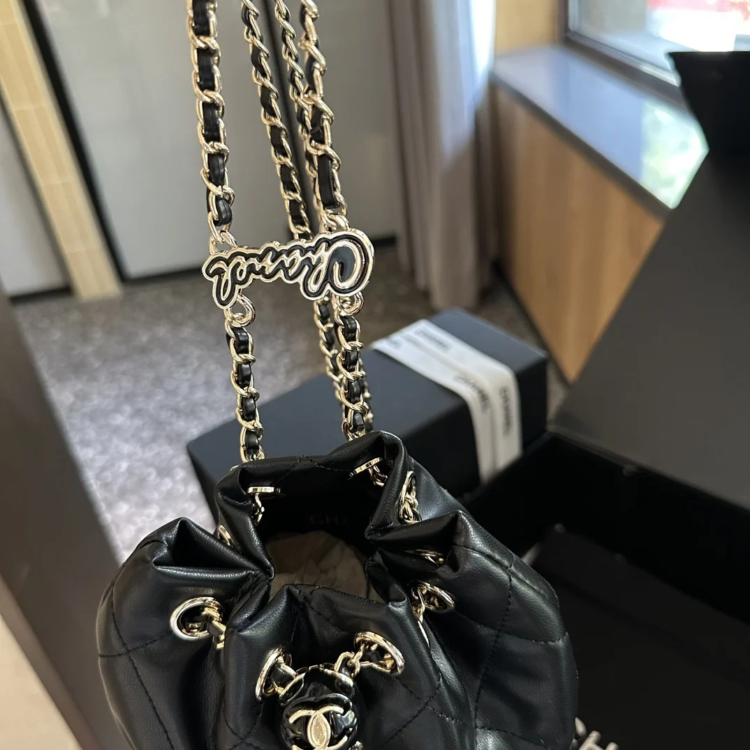 Новая Премиальная Сумка-ведро На Цепочке В Стиле Шанель Сумка Плечо Размер Сумки