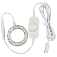 ultrathin zoom adjust power 26 led adjustable ring light illuminator lamp for stereo zoom microscope usb plug