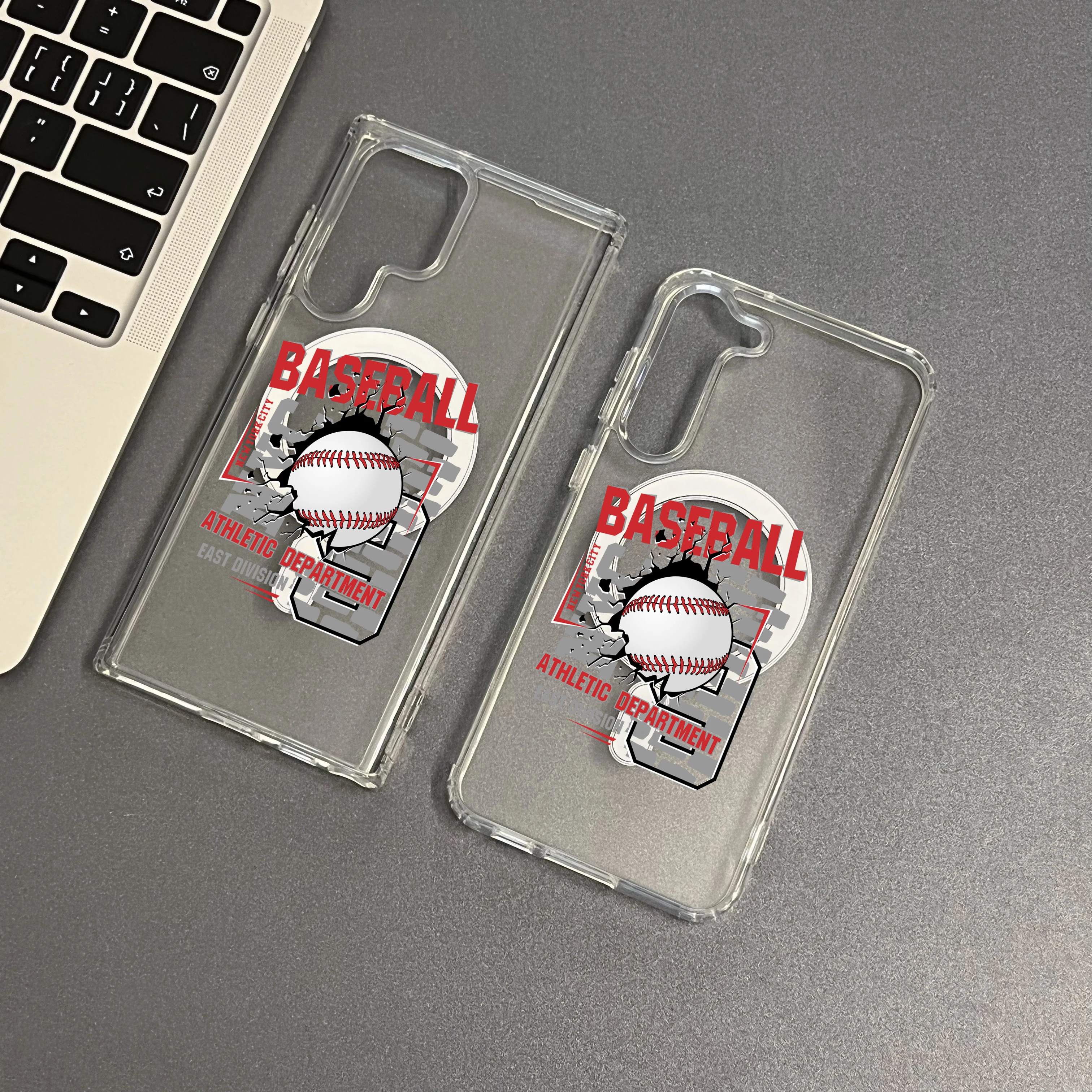 

Artistic baseball wall-breaking case baseball phone case acrylic for sumsung S22 S23 Plus Ultra A401