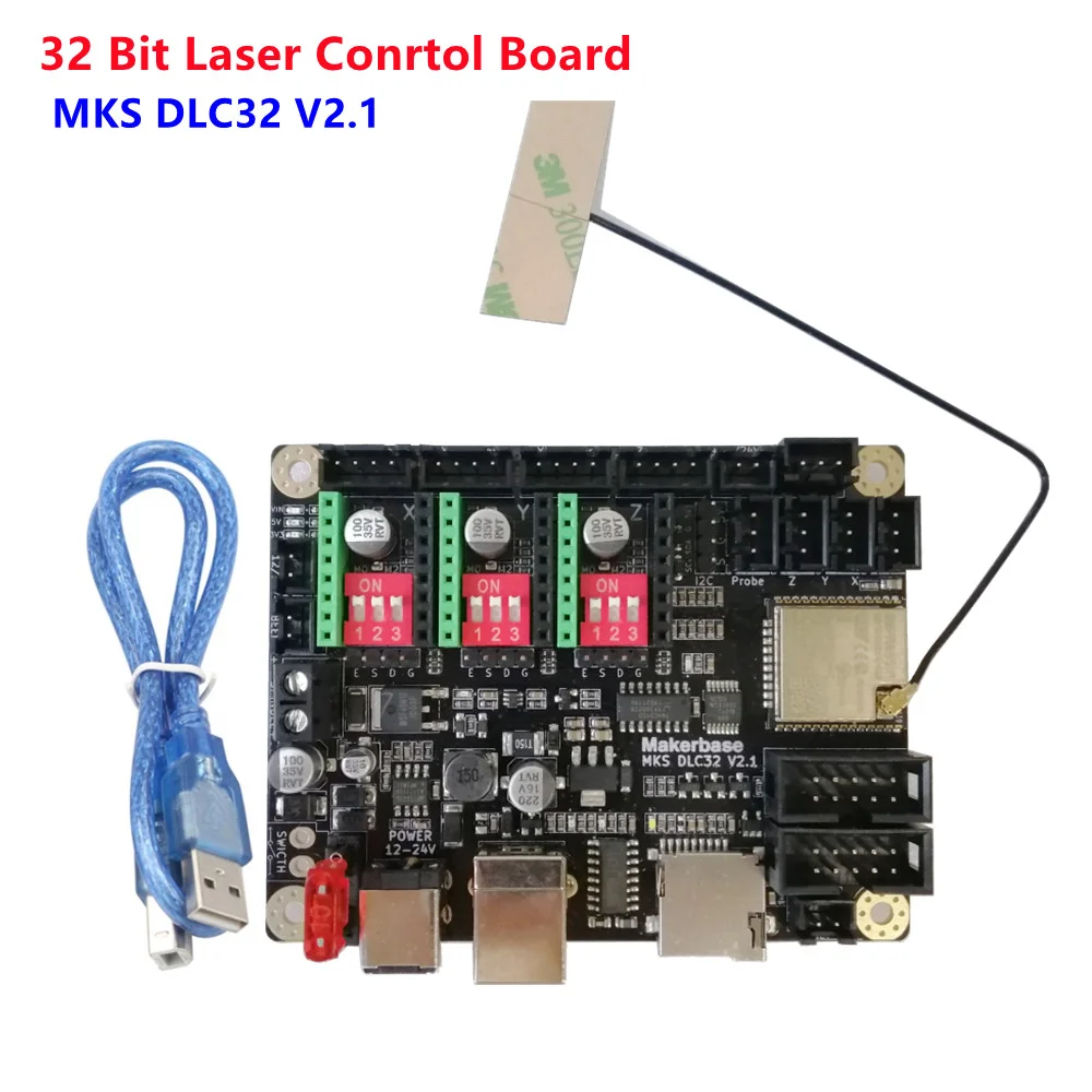 Автономный контроллер 32 бит Makerbase MKS DLC32 лазерный гравировальный станок ESP32 WIFI GRBL