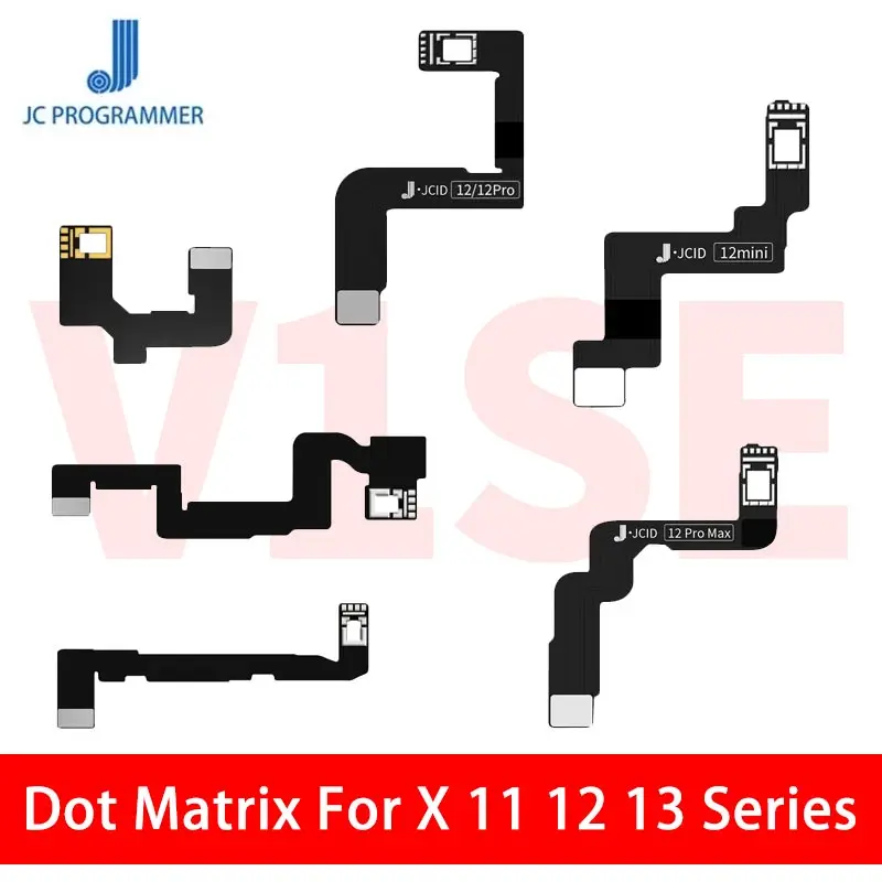 

5PCS JCID JC V1S Cable For iPhone X XS XSMAX XR 11 11Pro 11Promax 12 13 Pro Promax mini Dot Matrix Flex Face ID Repair