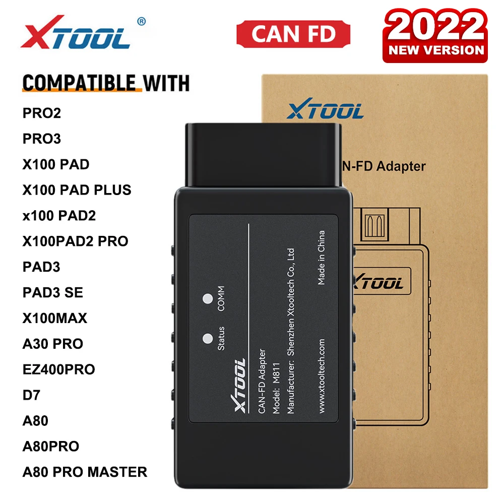 XTOOL New Adapter CAN FD Diagnose ECU Systems of Cars Meeting With CANFD Protocols for Chevrolet GMC Buick Cadillac Car