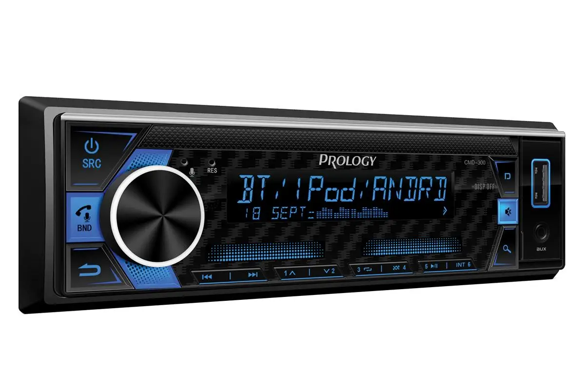 Автомагнитола PROLOGY CMD-300 FM/USB/BT ресивер с DSP процессором |