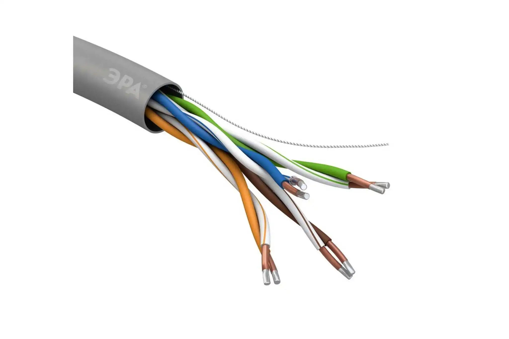 Кабель витая пара ЭРА U/UTP 4x2x25AWG Cat5e CCA PVC 305м SIMPLE 2/30 Б0044435